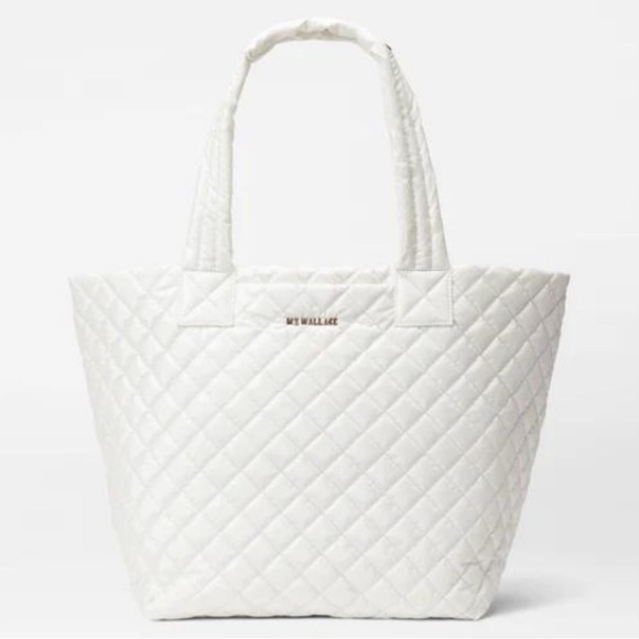 NWT - MZ Wallace - Metro Tote Deluxe Medium - Pearl Metallic - Picture 1 of 5